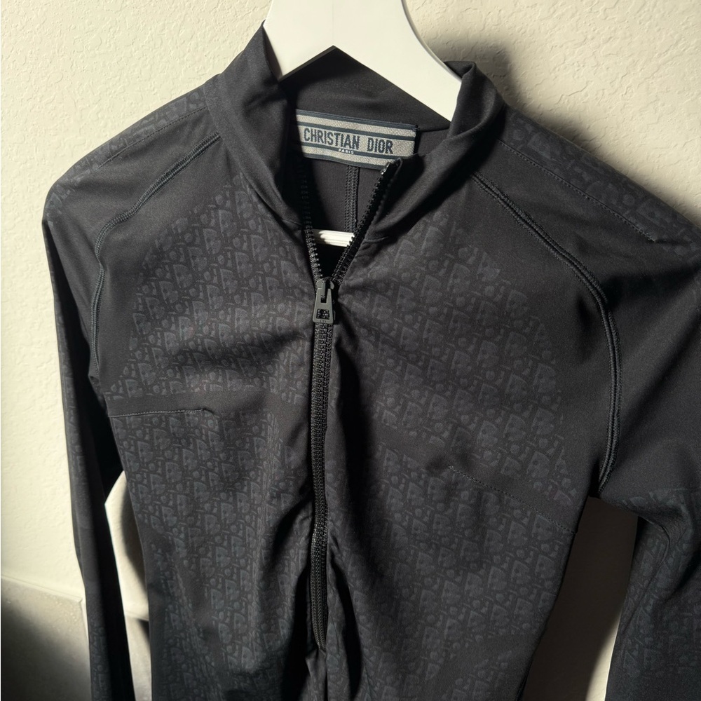 Dior black Oblique half zip top size large - Picture 5 of 7